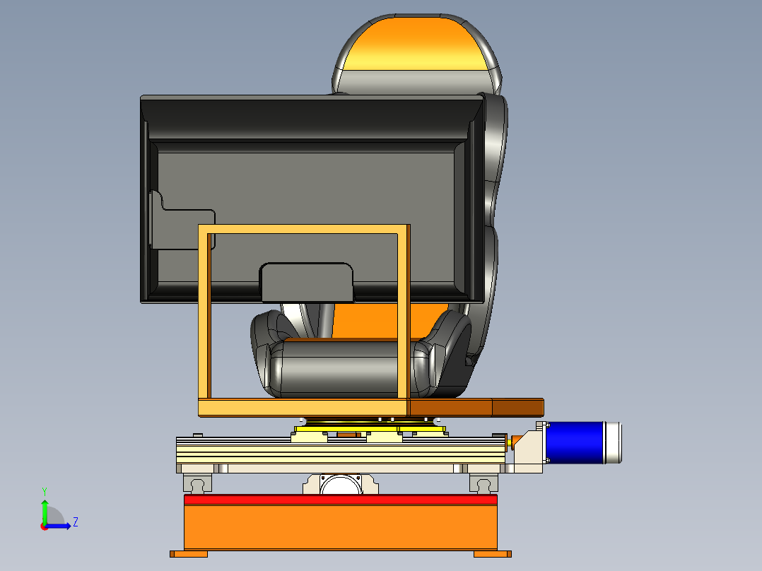 B2004105-3DOF赛车模拟器左视图