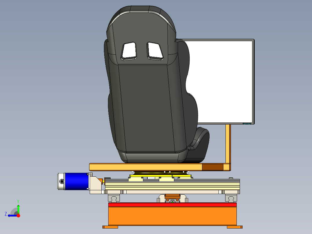 B2004105-3DOF赛车模拟器右视图