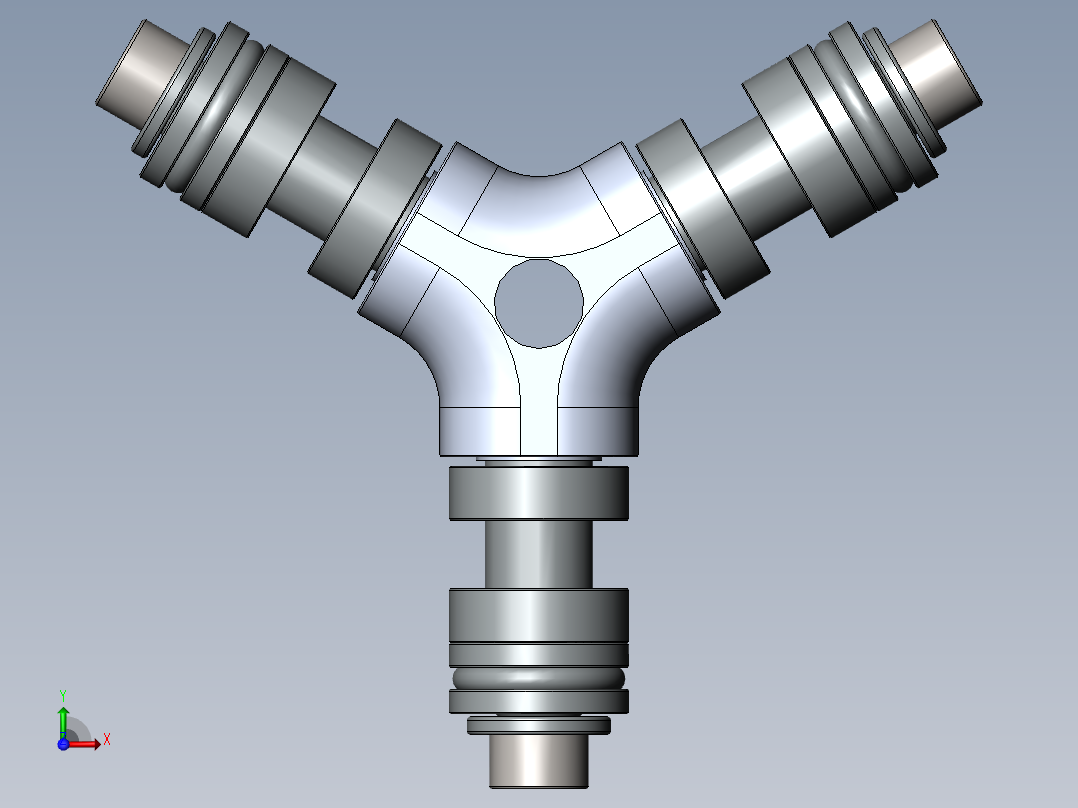 A2004890-3叶片600尺寸尾桨毂组件前视图