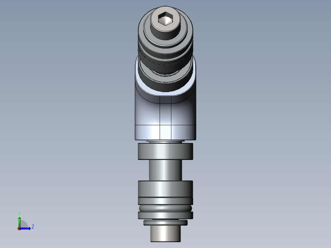 A2004890-3叶片600尺寸尾桨毂组件左视图