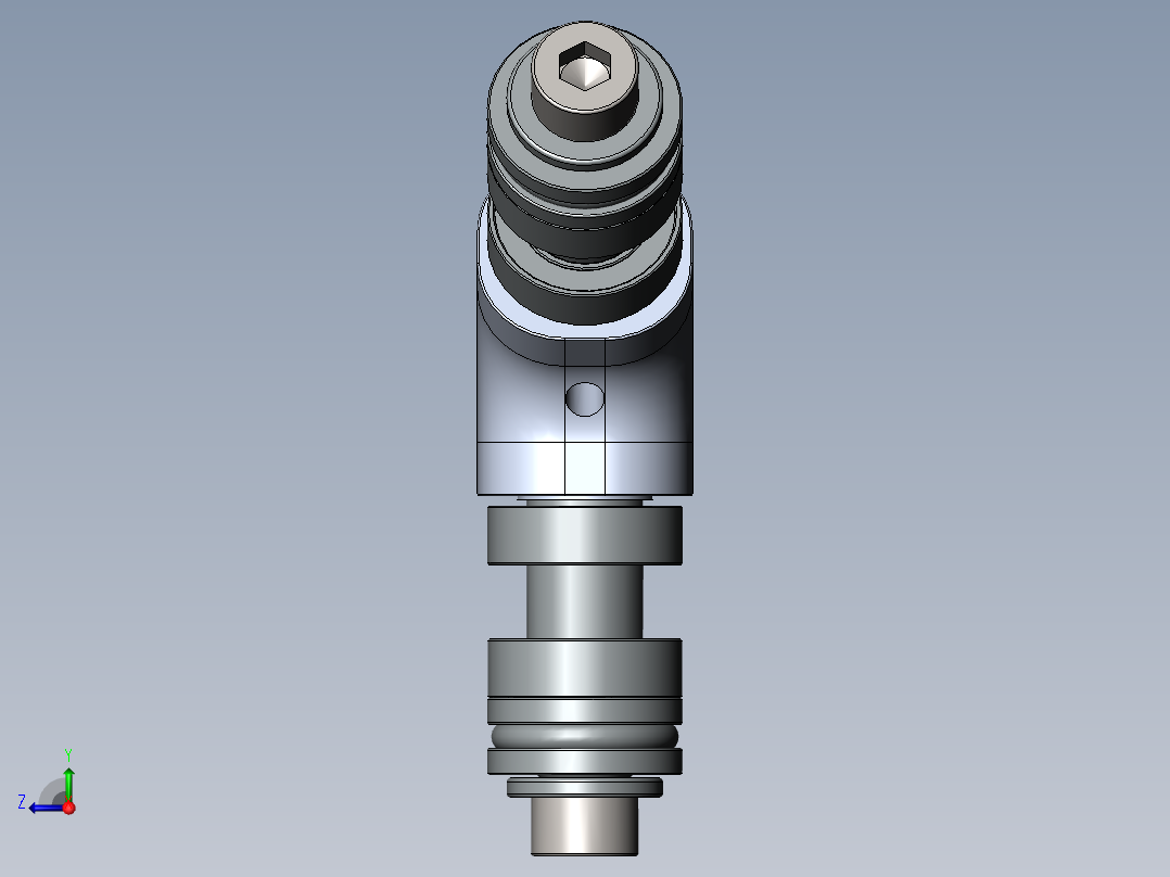 A2004890-3叶片600尺寸尾桨毂组件右视图