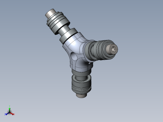 A2004890-3叶片600尺寸尾桨毂组件正等轴测缩略图