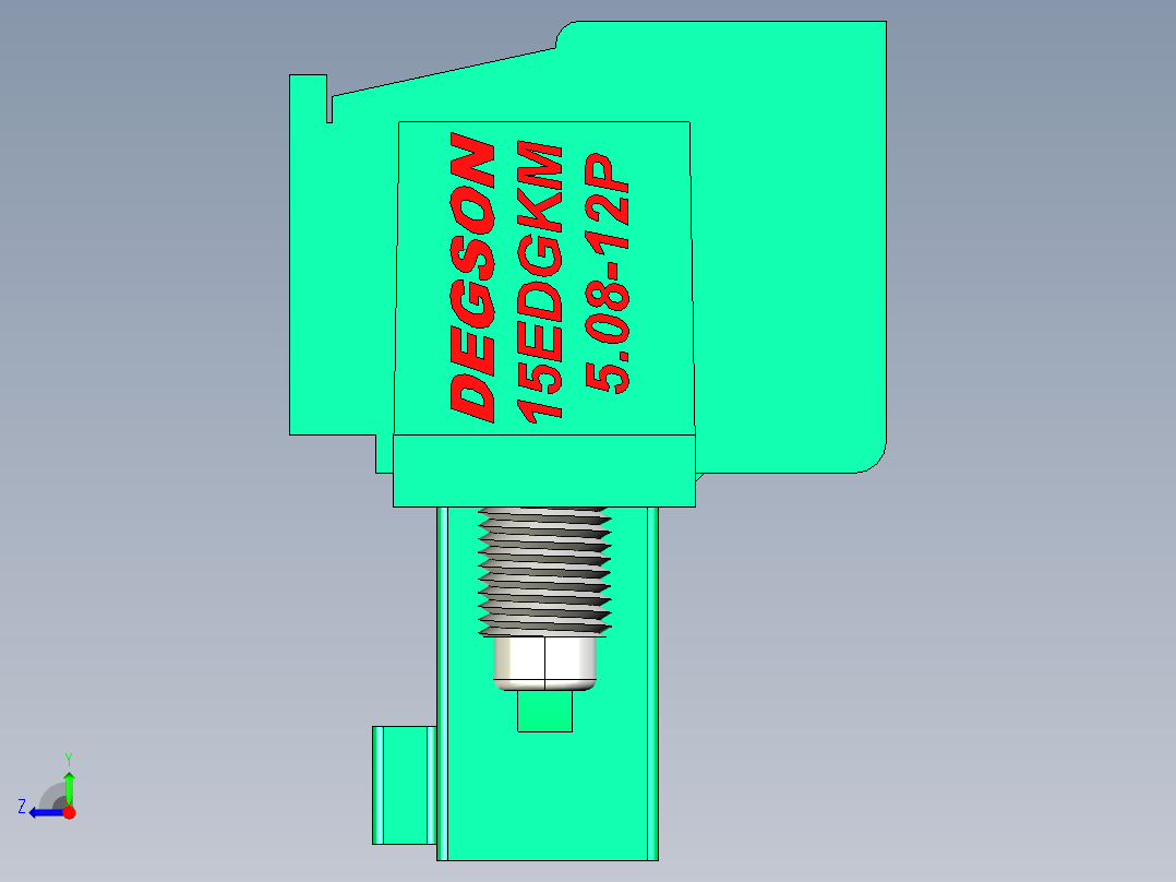 接插件(260)右视图