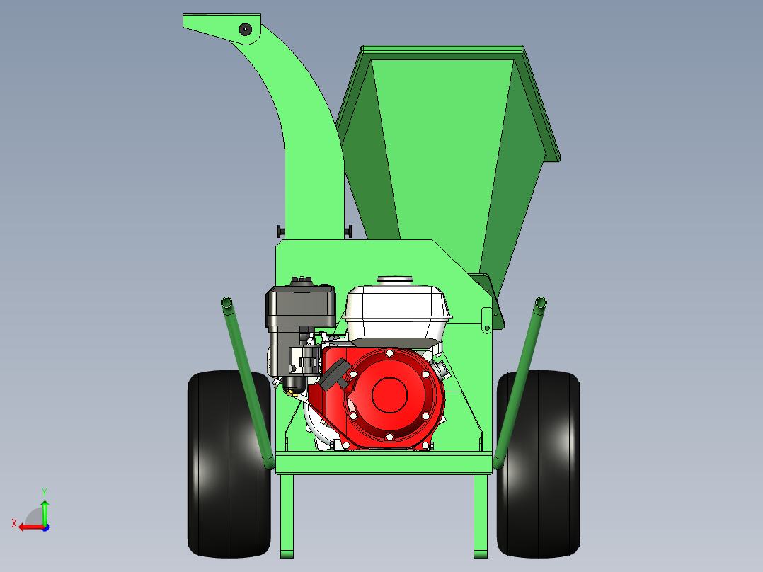 B2004471-木材粉碎机 V2后视图