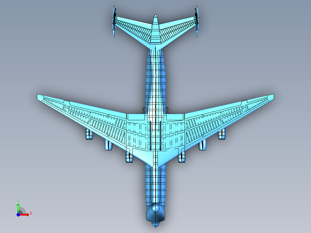 B3004208-安-225大型运输机前视图