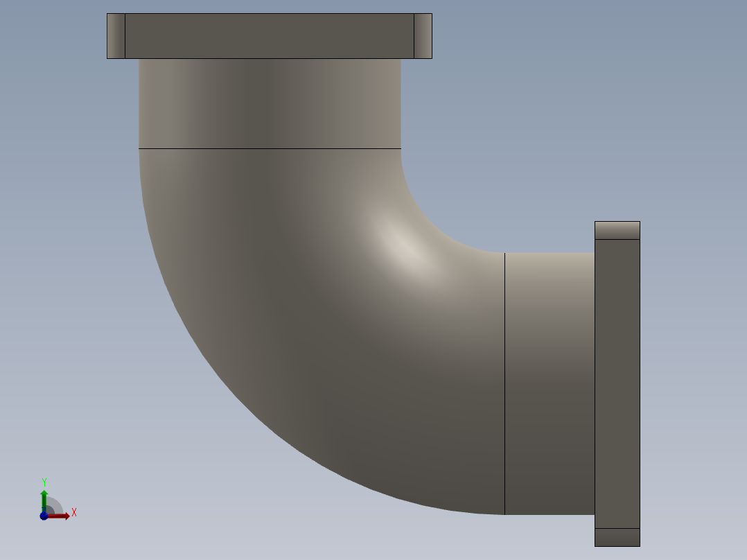 A0003699-管子和法兰前视图