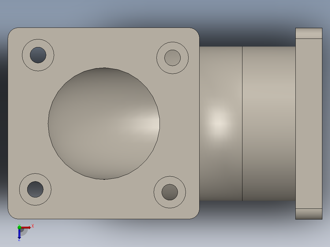 A0003699-管子和法兰俯视图