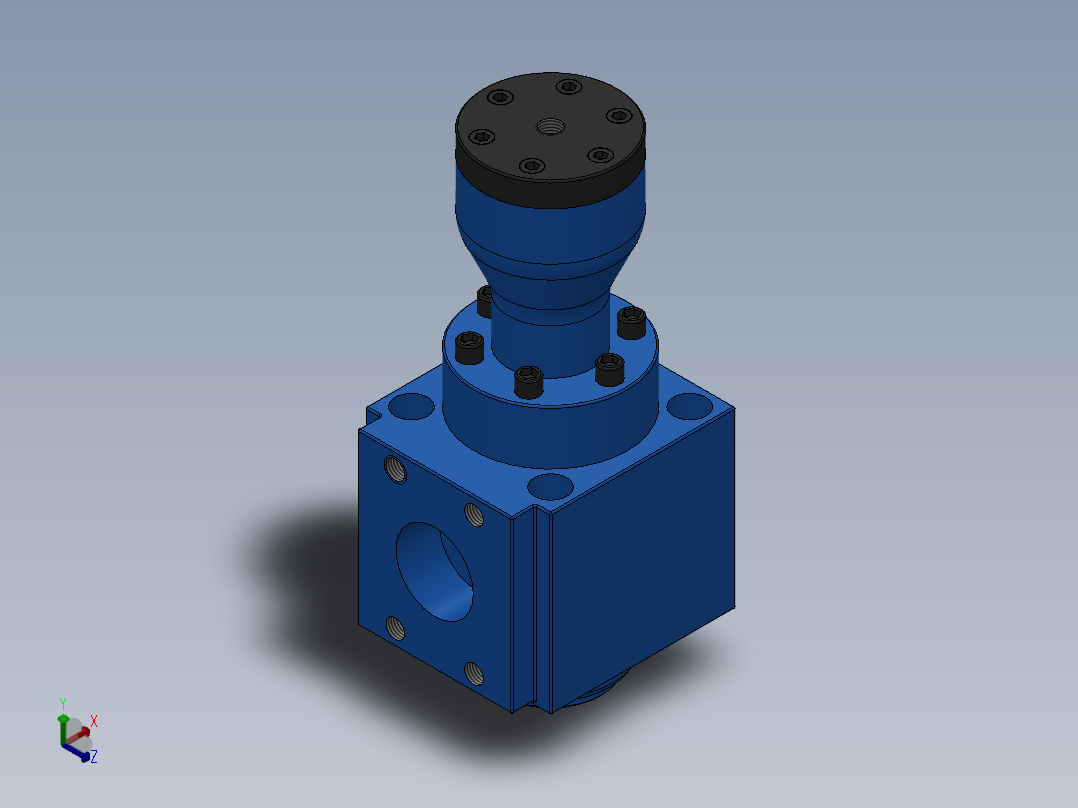 充液阀正等轴测图