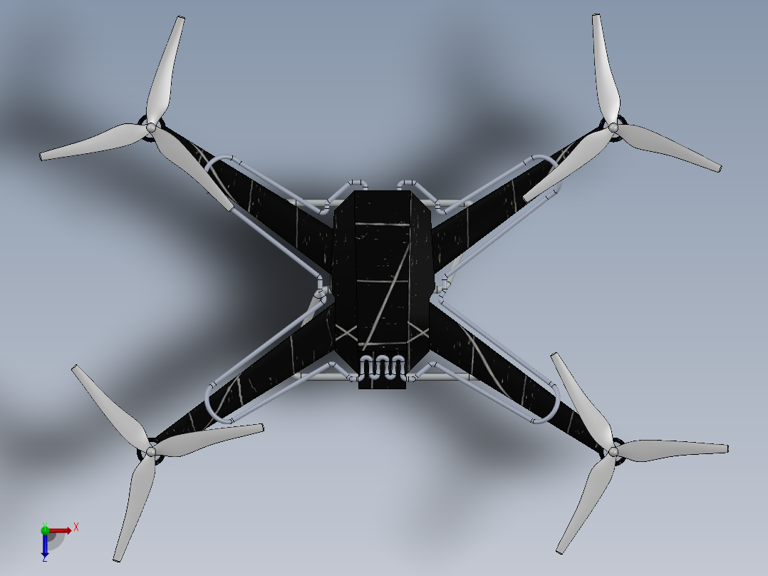 改装无人机12俯视图