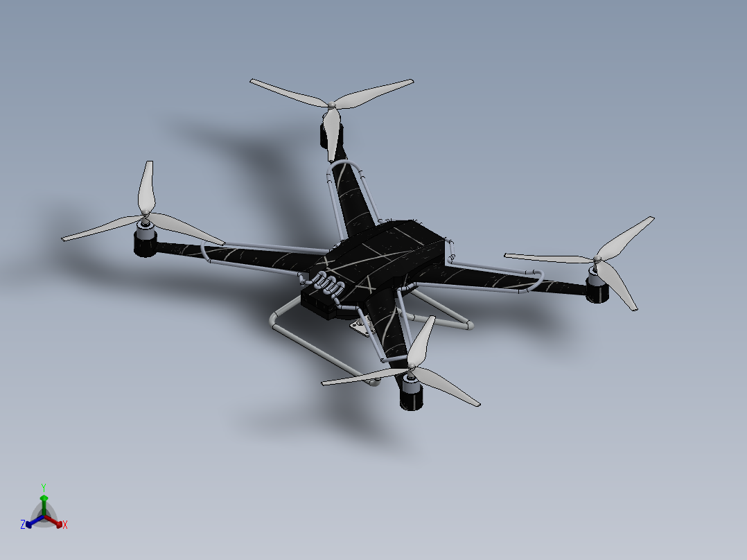 改装无人机12正等轴测图