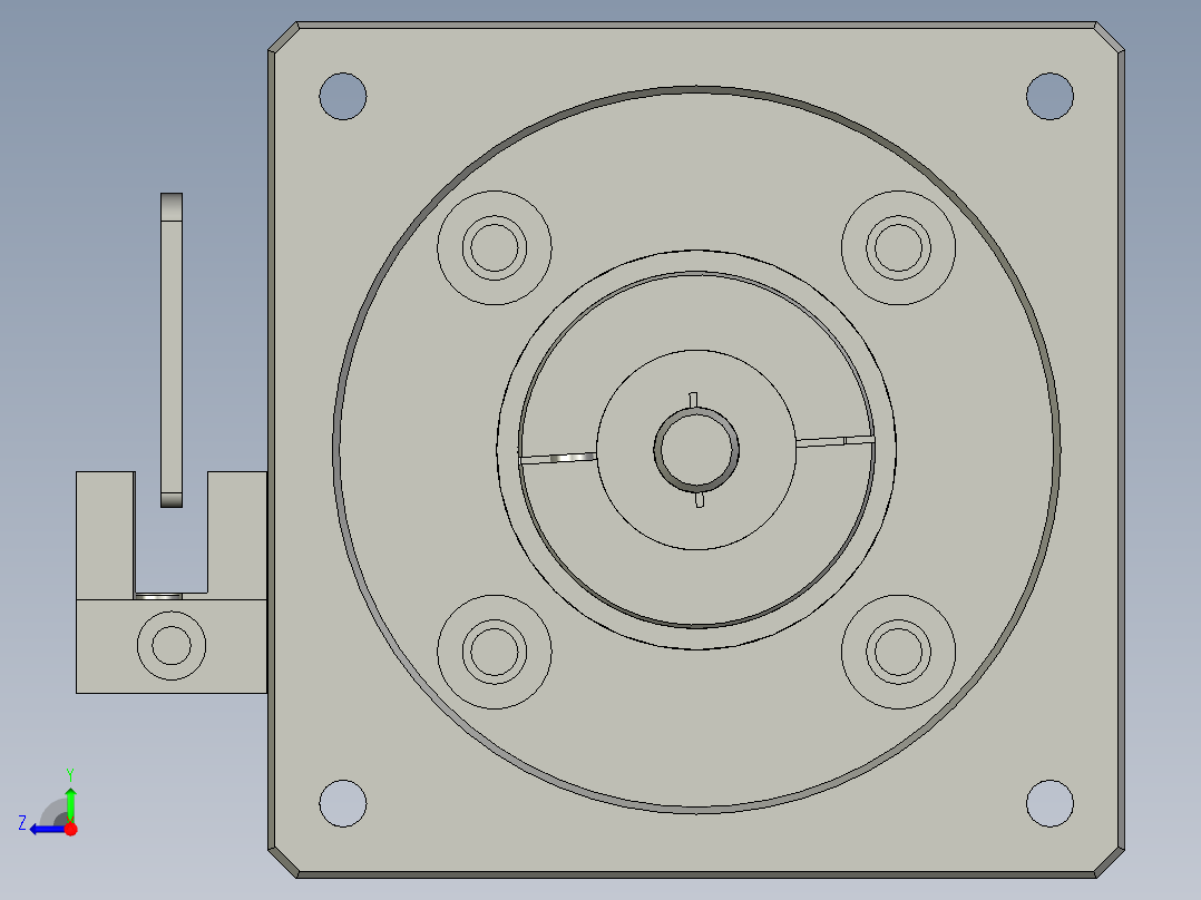 KK6005C-150A1-F0组件A-A右视图