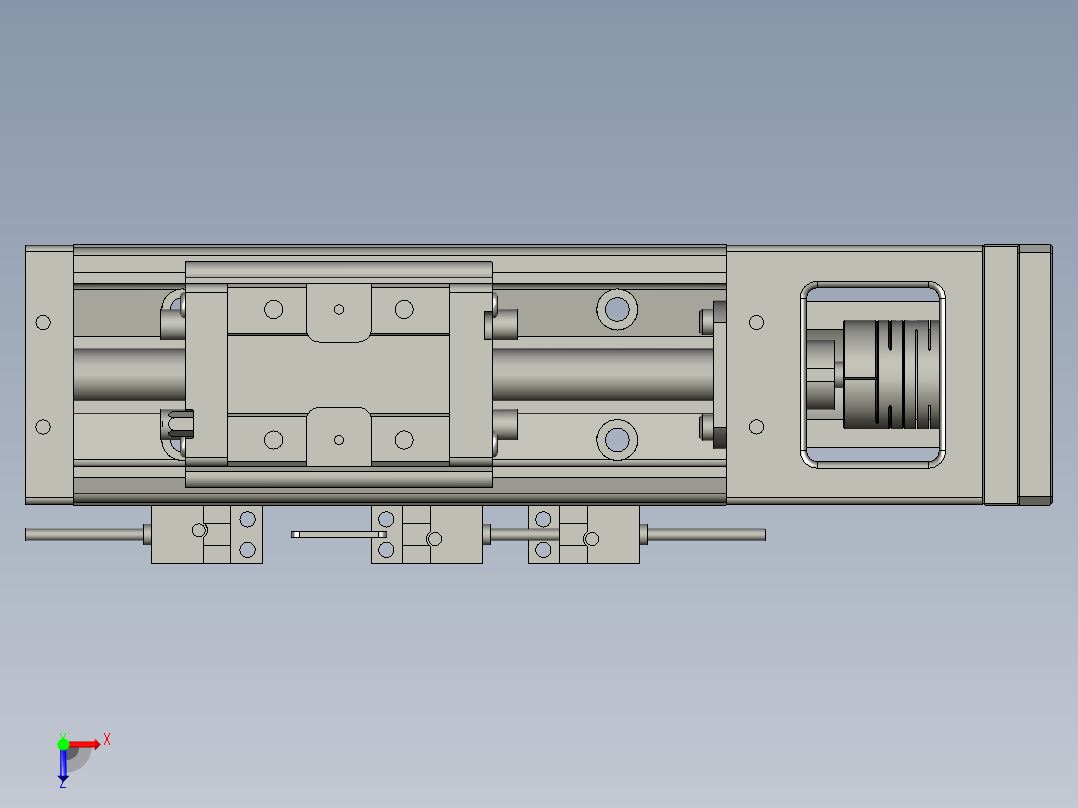 KK6005C-150A1-F0组件A-A俯视图