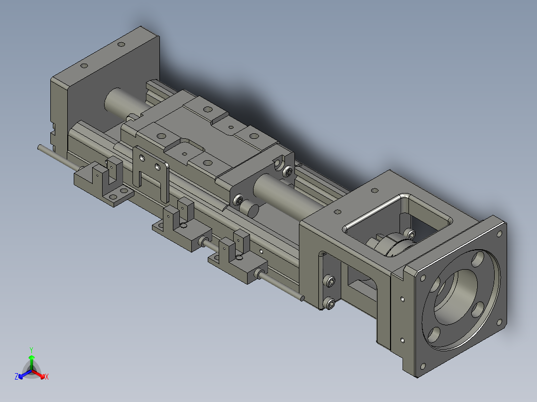 KK6005C-150A1-F0组件A-A正等轴测图