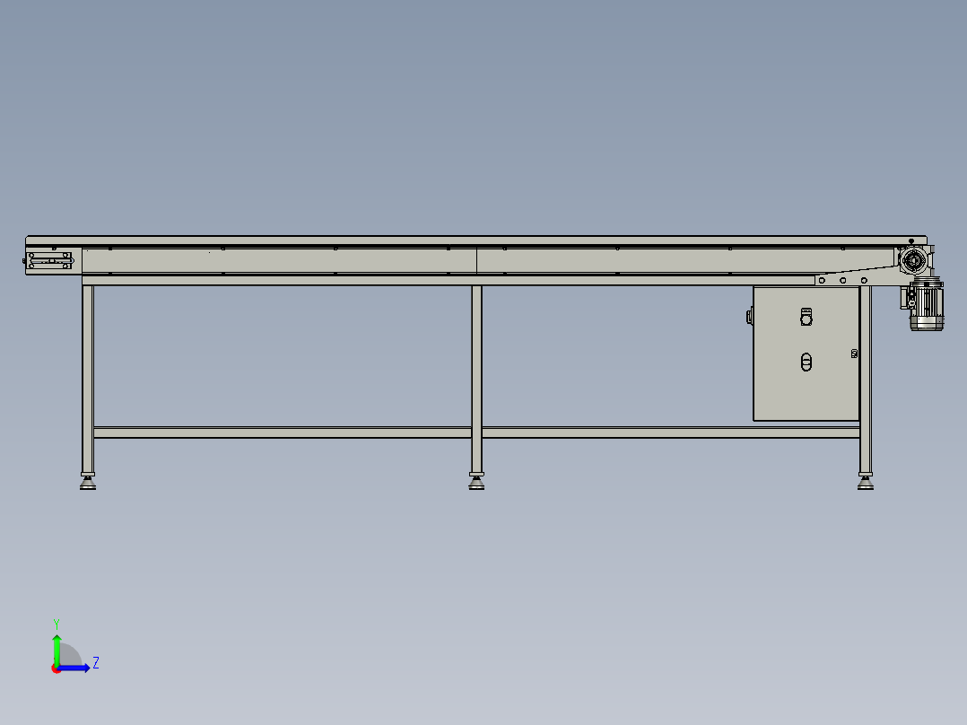 带式输送机左视图