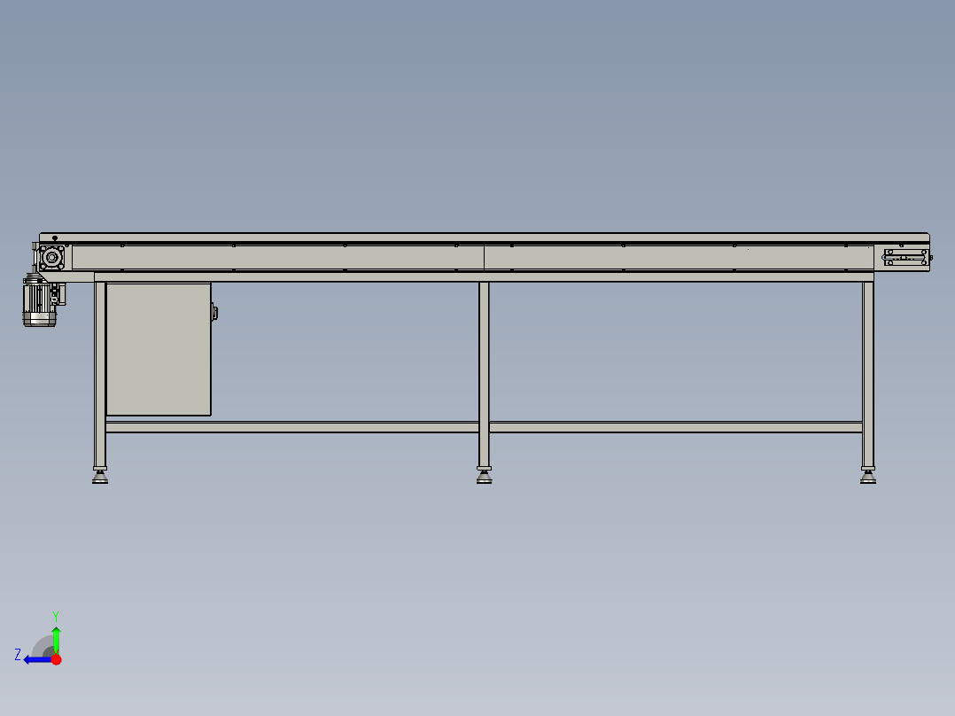 带式输送机右视图