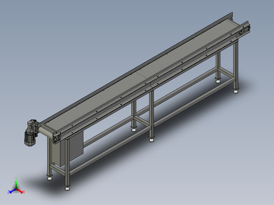 带式输送机正等轴测图