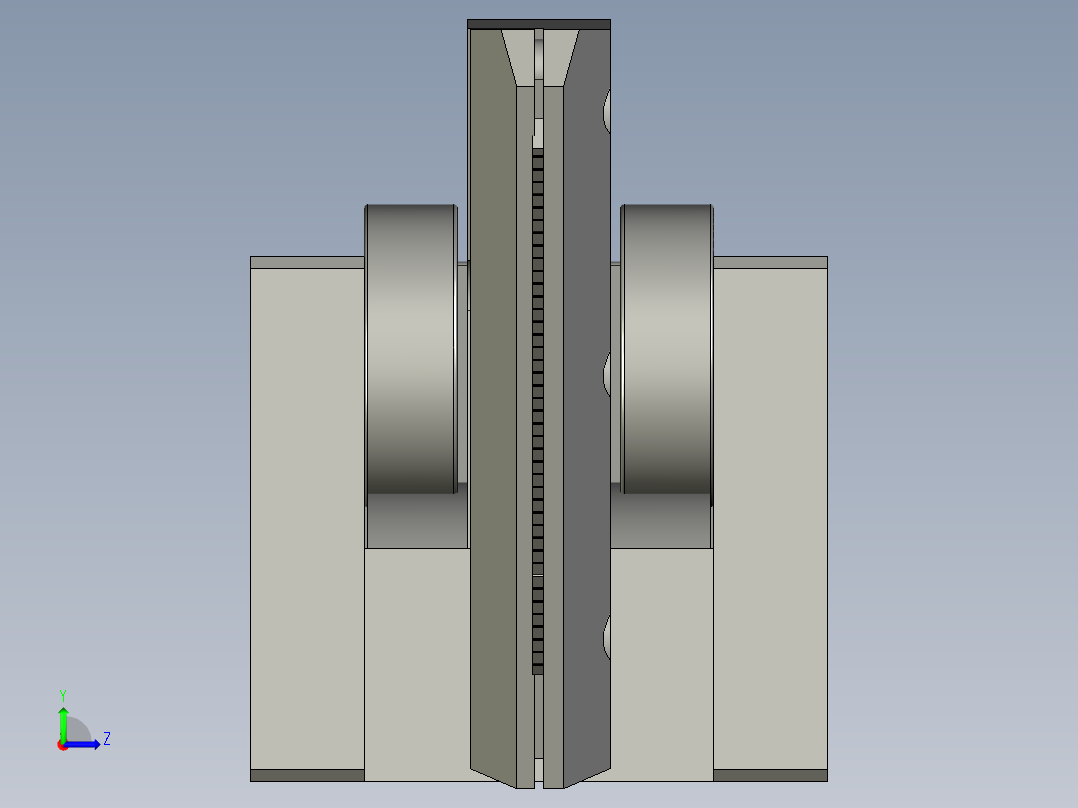 HW分层摆动锯齿机构ASM左视图