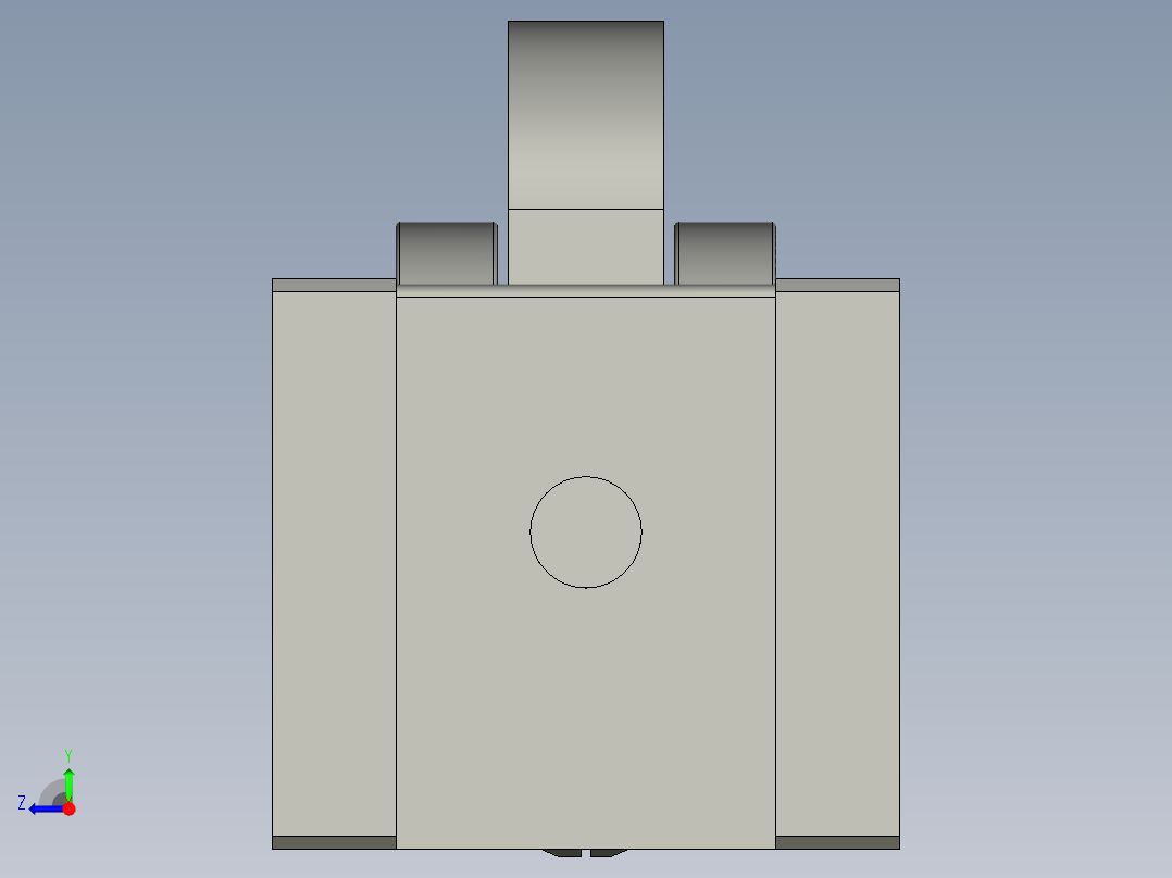 HW分层摆动锯齿机构ASM右视图