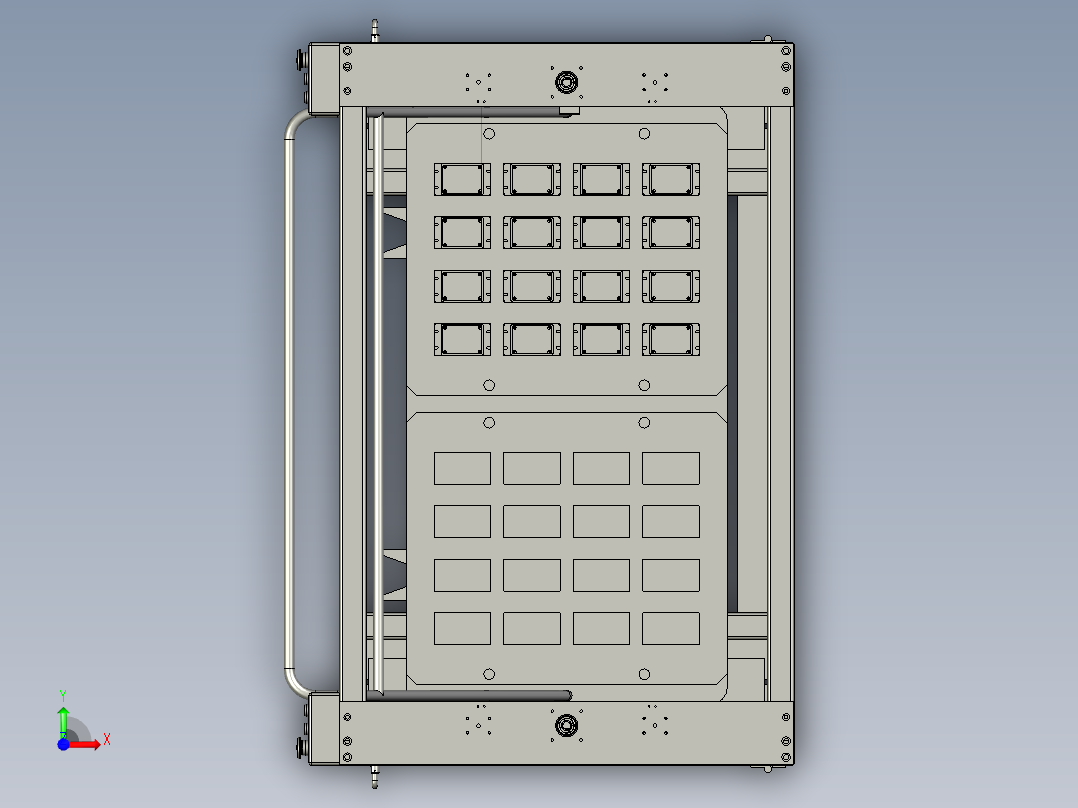 M063-升降料仓模组前视图