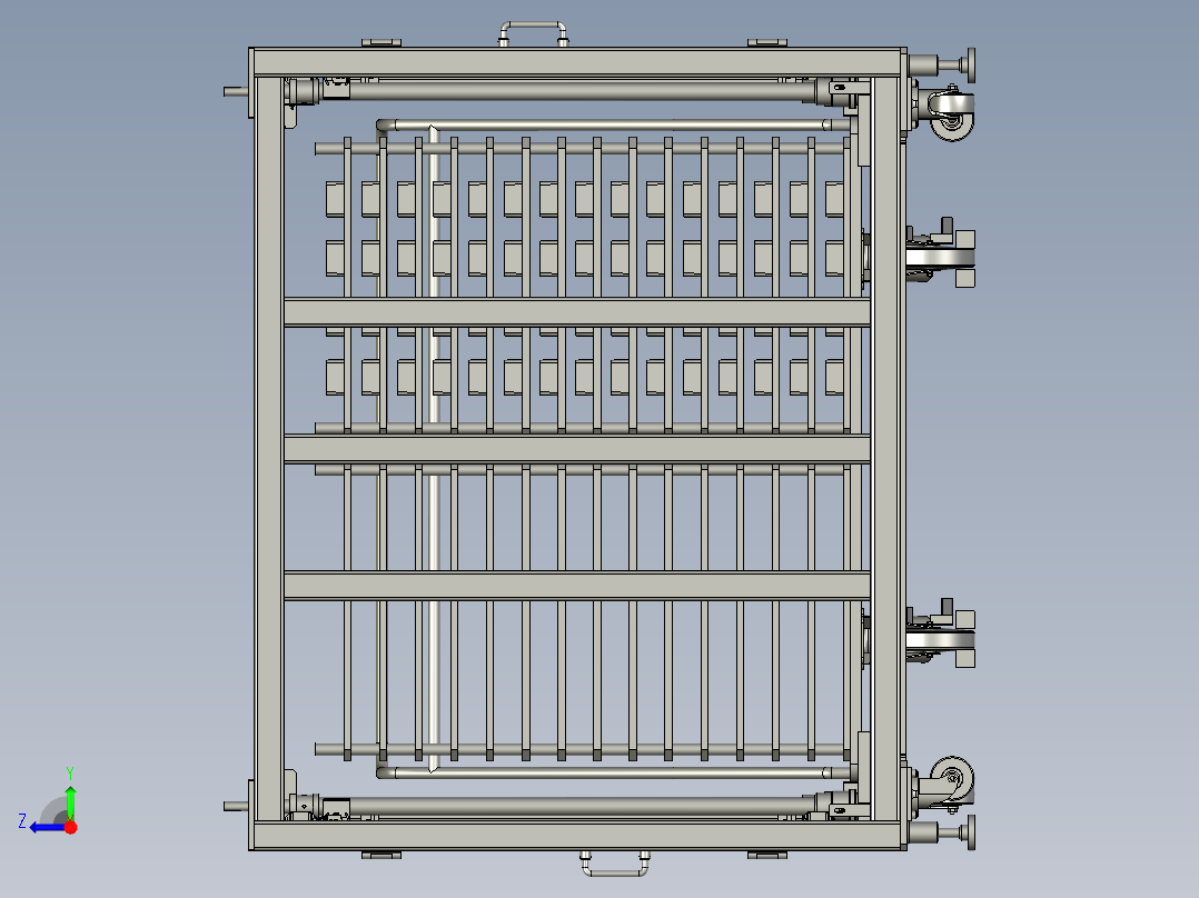 M063-升降料仓模组右视图