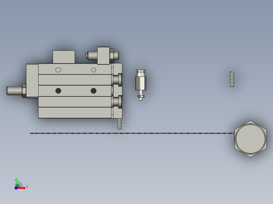 冲压模组前视图