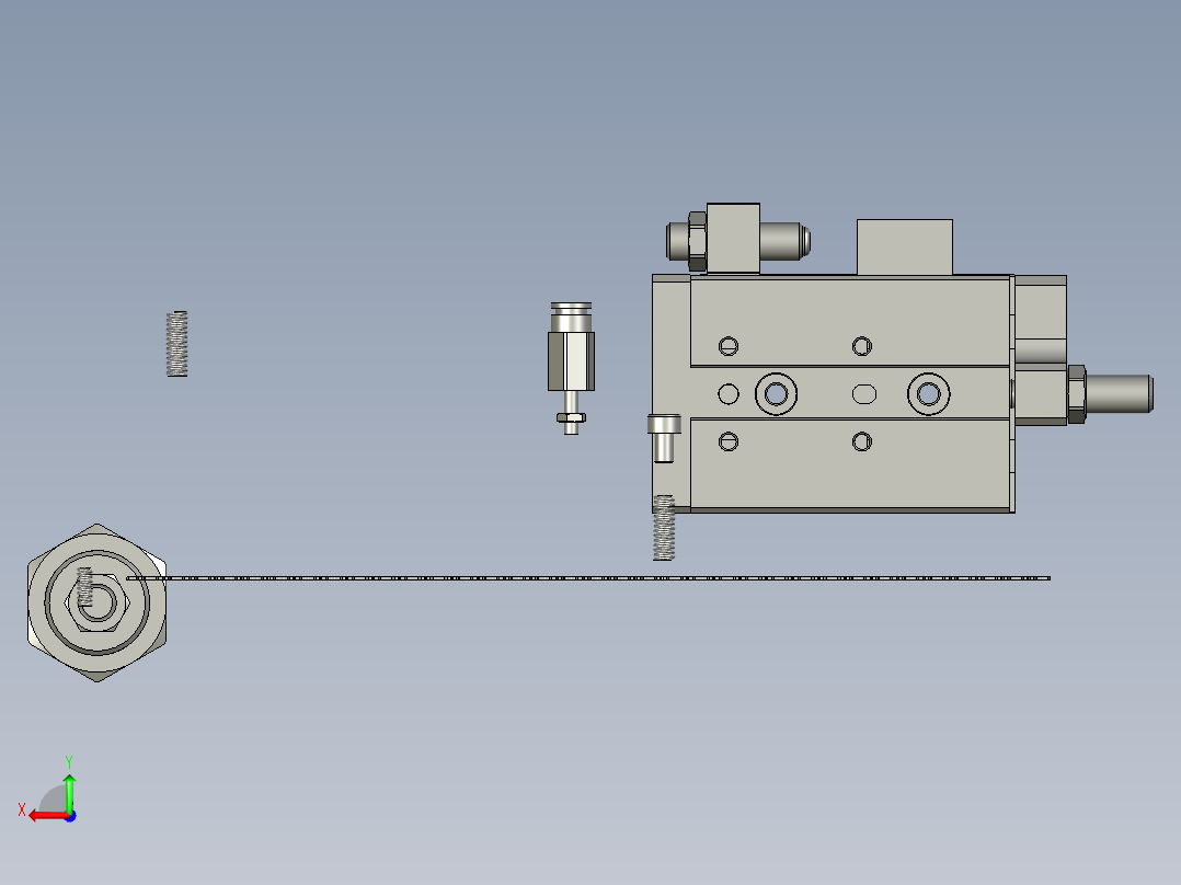 冲压模组后视图