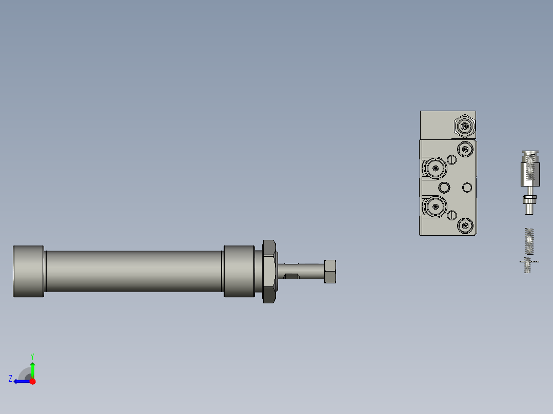 冲压模组右视图