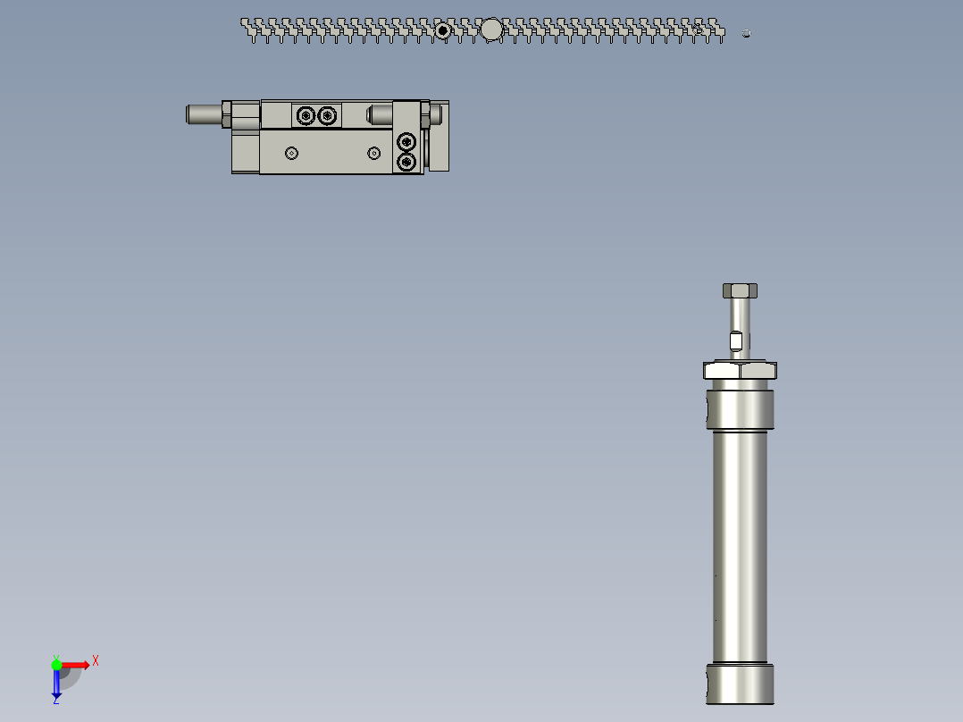冲压模组俯视图
