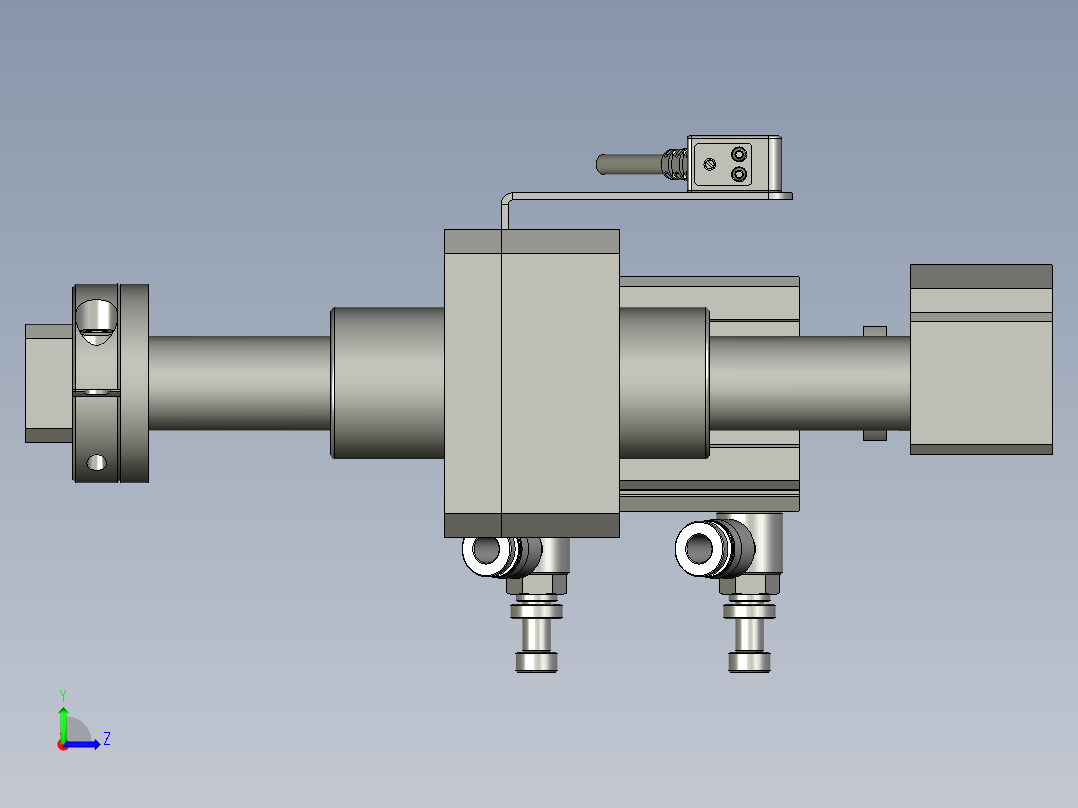 SAPMMZ01-09420平移阻挡装配体左视图