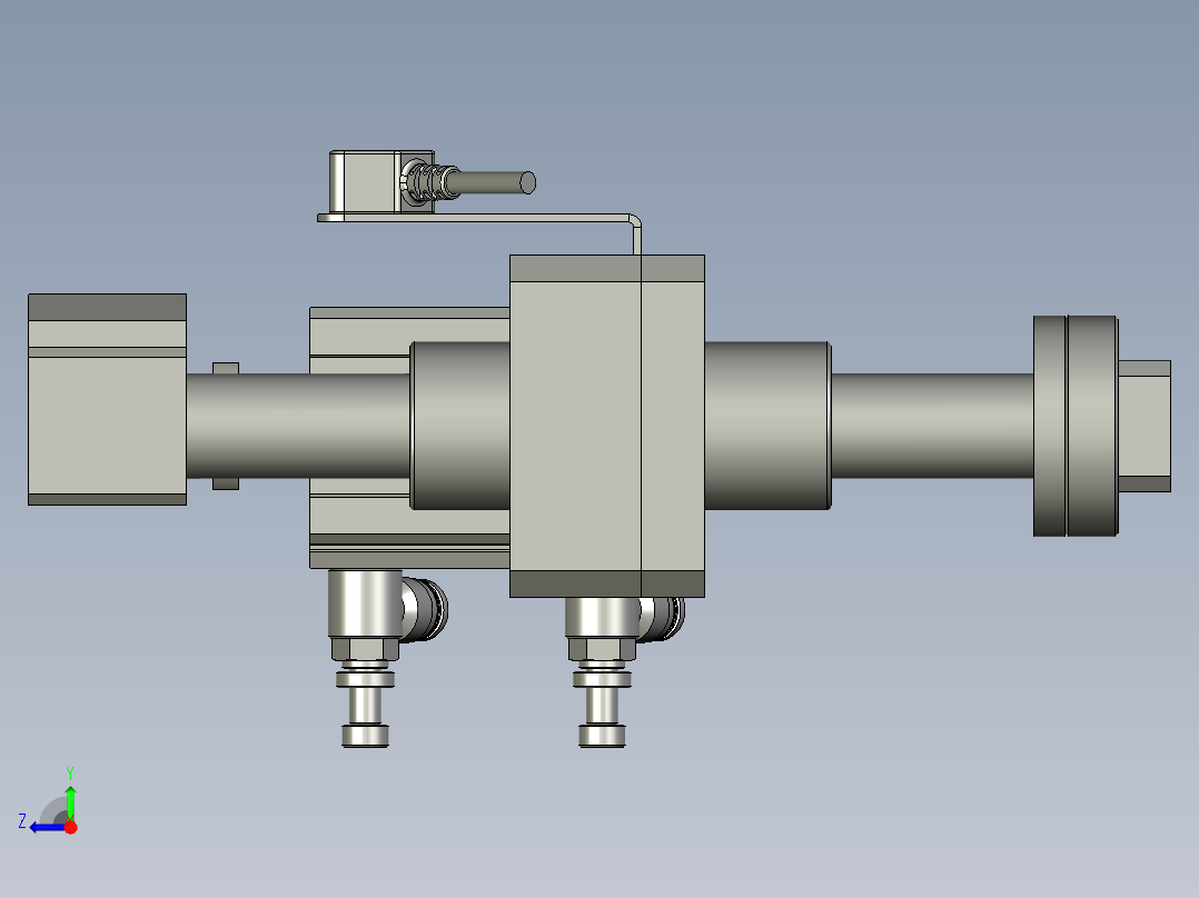 SAPMMZ01-09420平移阻挡装配体右视图