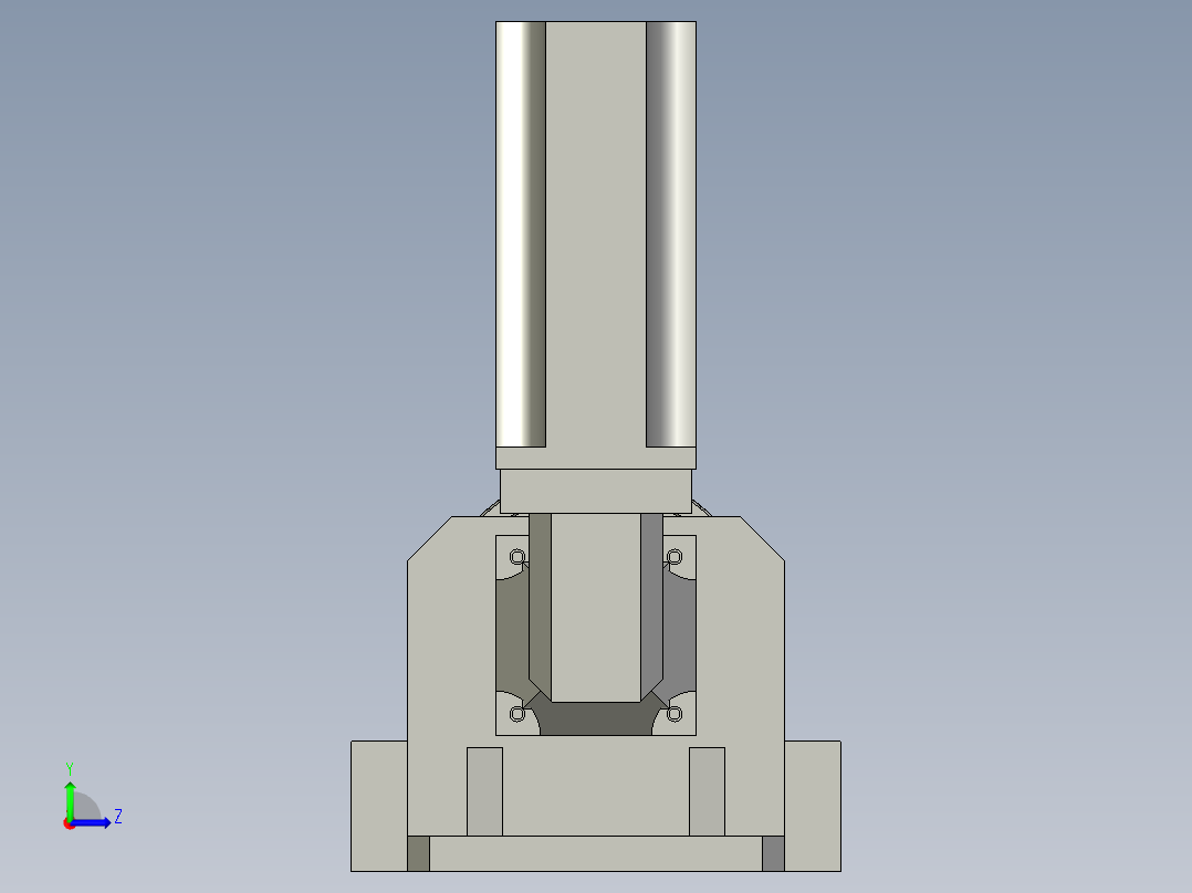 后端输送线电机减速机组装左视图