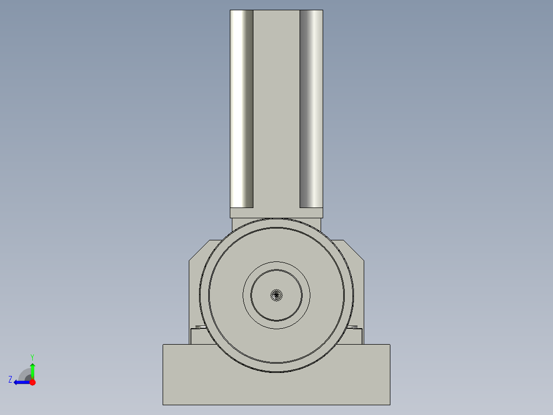 后端输送线电机减速机组装右视图