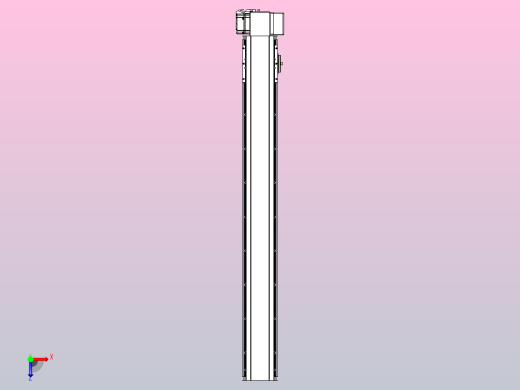 皮带直线轴半封闭可选导轨TPA-HNB-105D-90-L800-LP-C-P20-N3俯视缩略图