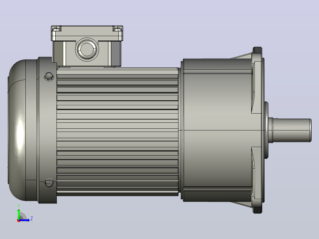 常规小型三相三维2.2KW5#WS三相左视图