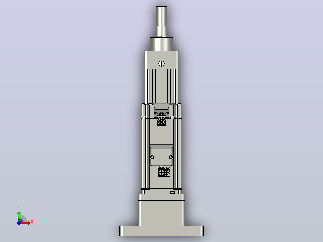 轻载电动缸TPA-ESR40-1210C-L50-MR-FB-W-P40-C3前视图