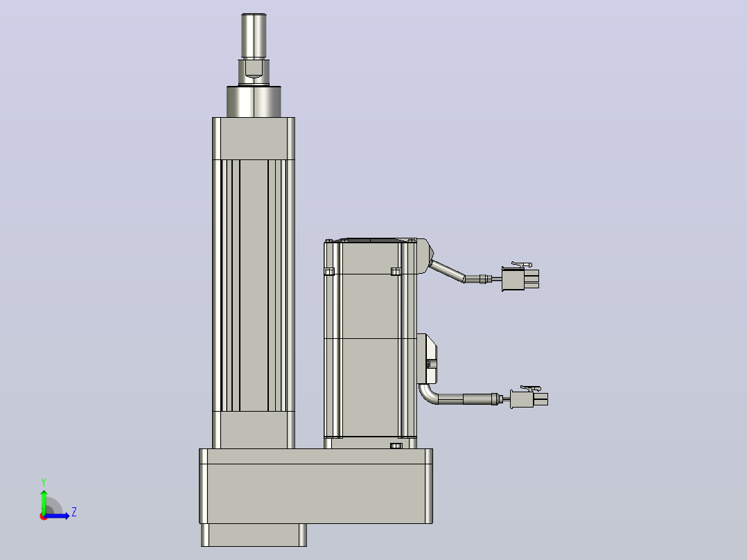 轻载电动缸TPA-ESR40-1210C-L50-MR-FB-W-P40-C3左视图