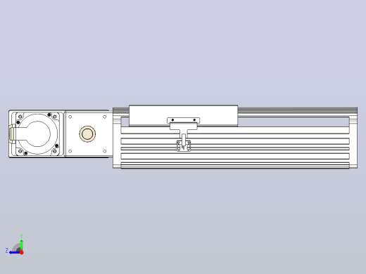 皮带直线轴半封闭可选导轨TPA-HNB-202D-140-L100-ML-C-P75-N3右视缩略图