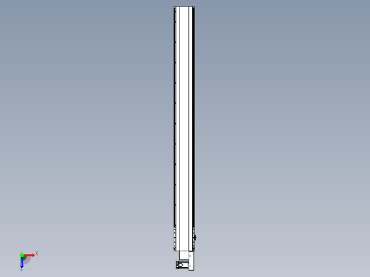 皮带直线轴半封闭可选导轨TPA-HNB-202D-140-L2050-MR-C-P75-N3俯视缩略图