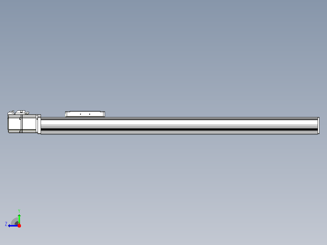 滚珠丝杠直线轴带导轨全封闭TPA-HCR-105D-1610C-L650-M-Y-P40-N3右视图