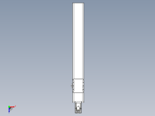 滚珠丝杠直线轴带导轨全封闭TPA-HCR-105D-1610C-L650-M-Y-P40-N3俯视缩略图