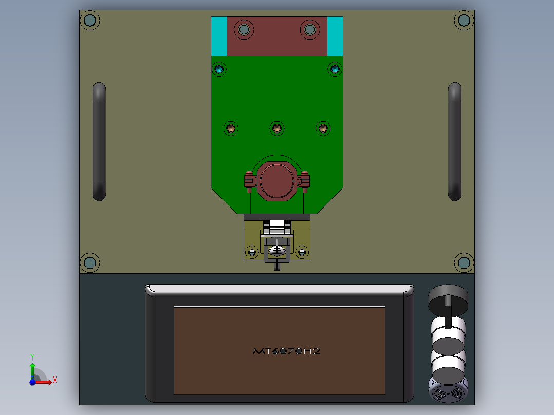 拉力测试工装前视图