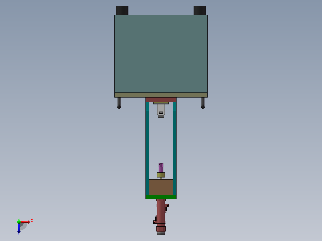 拉力测试工装俯视图