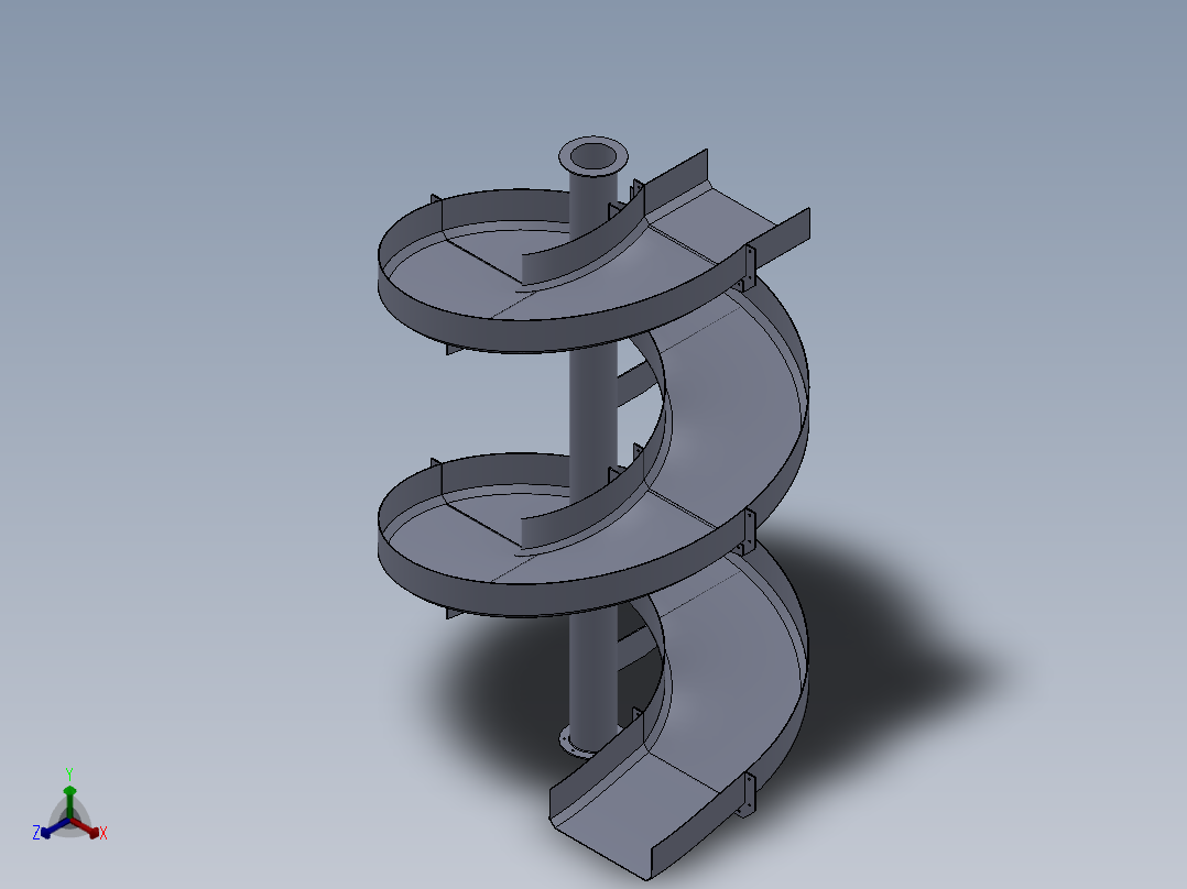 垂直螺旋滑梯模型302487