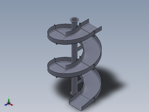 垂直螺旋滑梯模型302487