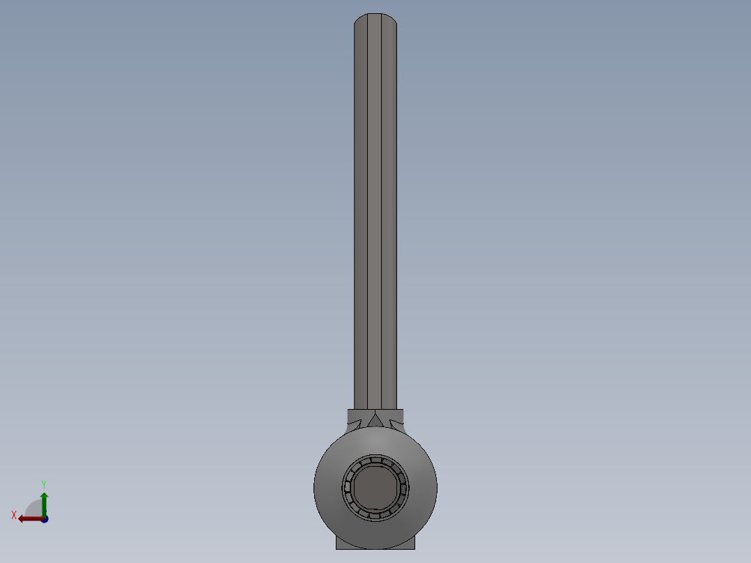 solidworks 喷水推进装置后视图