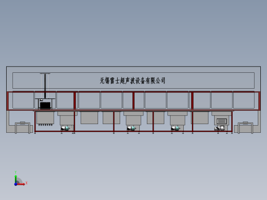 十工位全自动搬送超声波清洗线前视缩略图