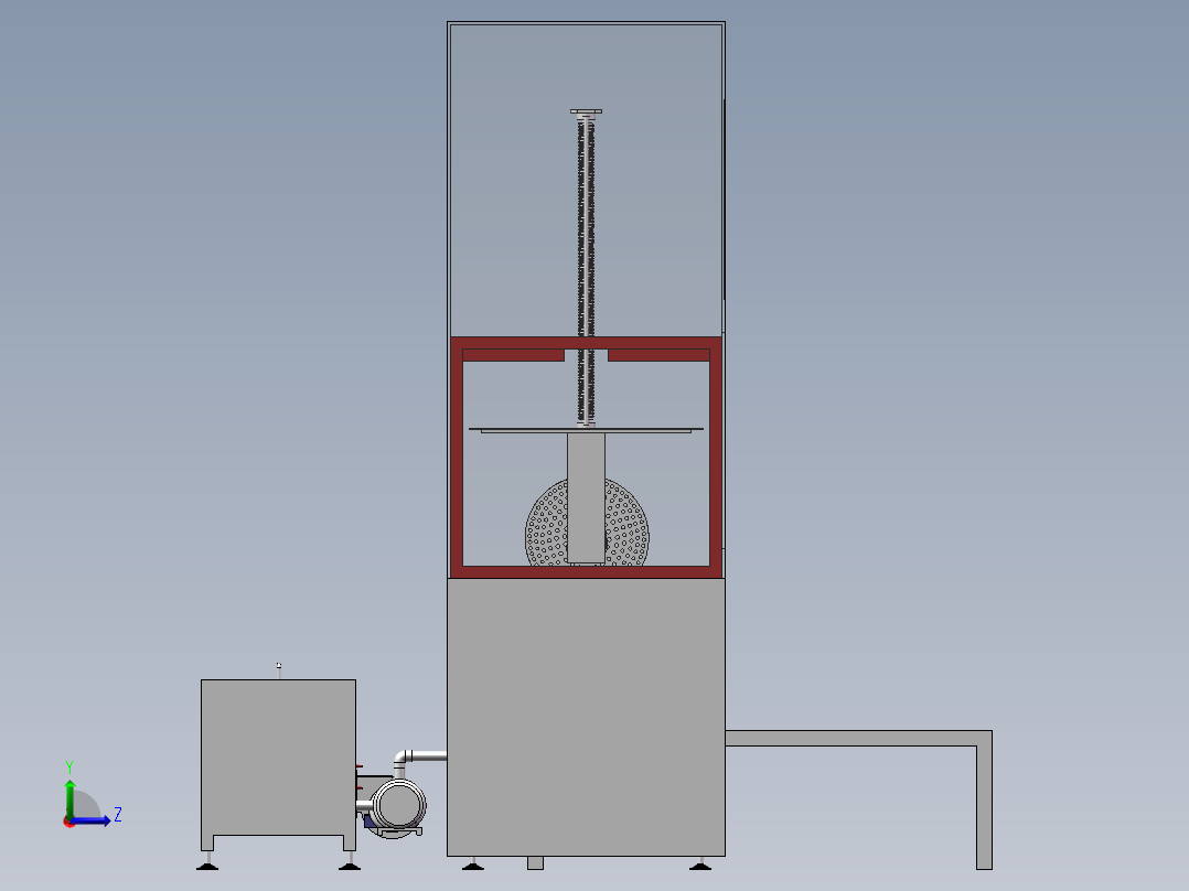 十工位全自动搬送超声波清洗线左视图