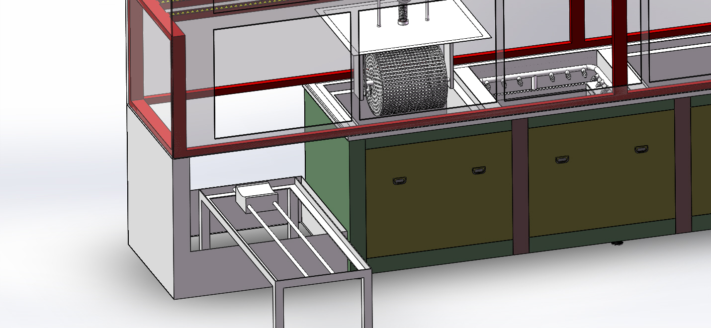 十工位全自动搬送超声波清洗线