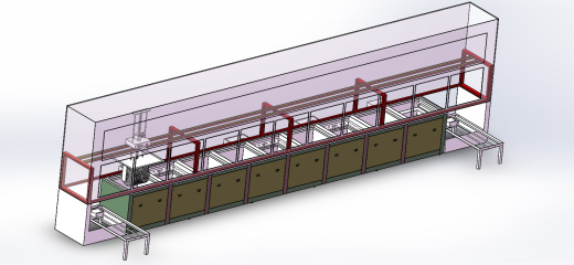十工位全自动搬送超声波清洗线缩略图