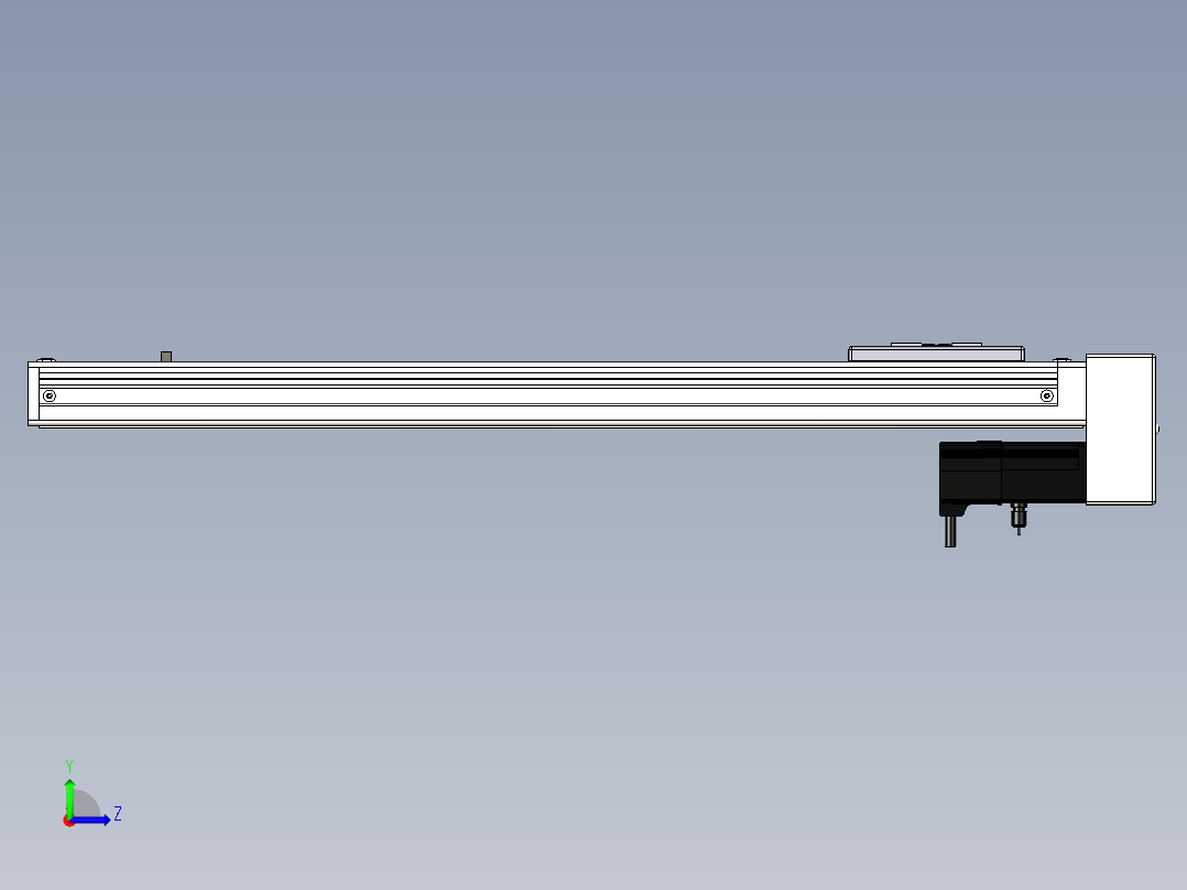 Toyo东佑达直线模组-ECH6-500-BM-M5左视图